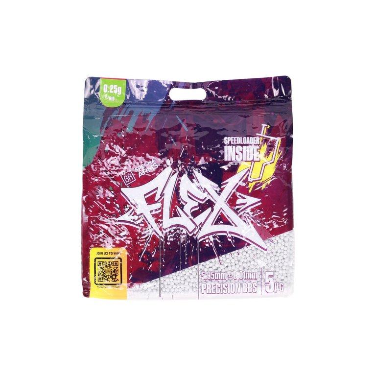 Specna Arms FLEX : billes de précision 0,25 g BIO, 5 kg + Speed loader