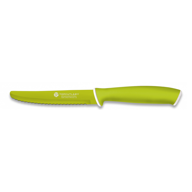 Couteau de table Top Cut Dentelé Arrondi Vert