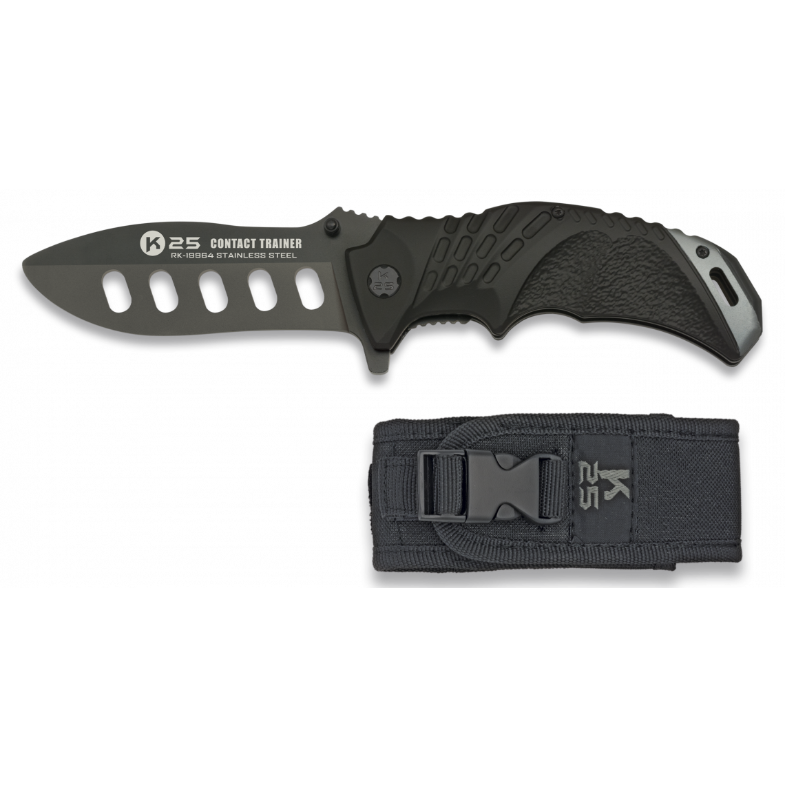 Couteau d'entraînement K25 Black Tactical