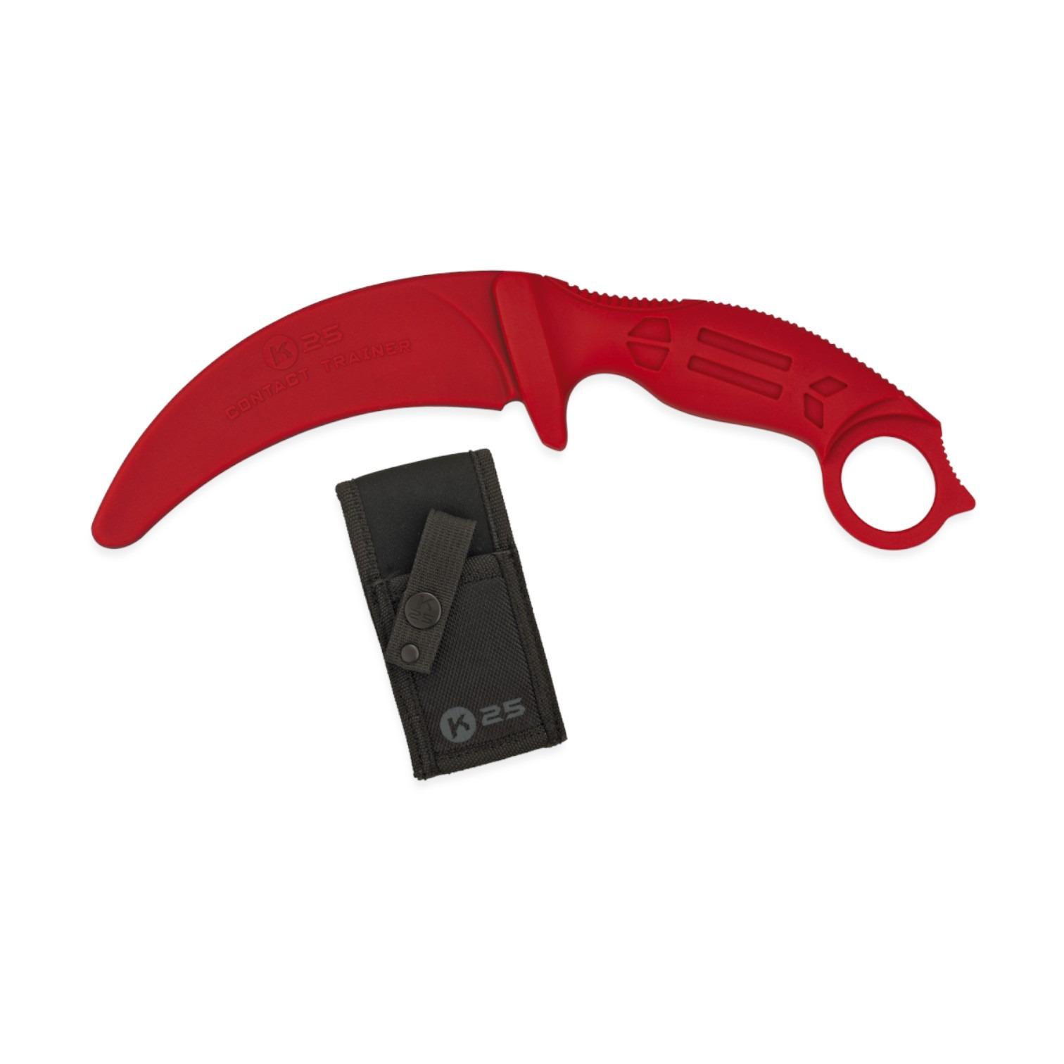 Couteau entraînement K25 rouge.Lame 10.2cm