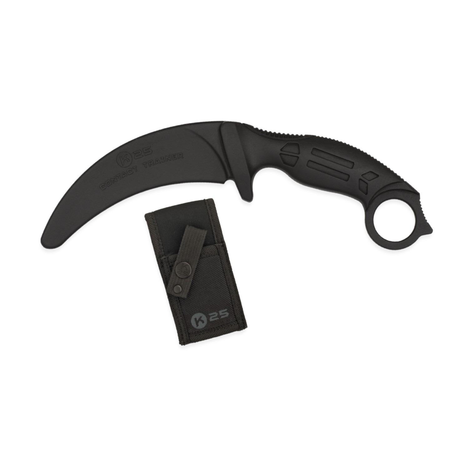 Couteau entraînement K25 noir. Lame 10.2cm