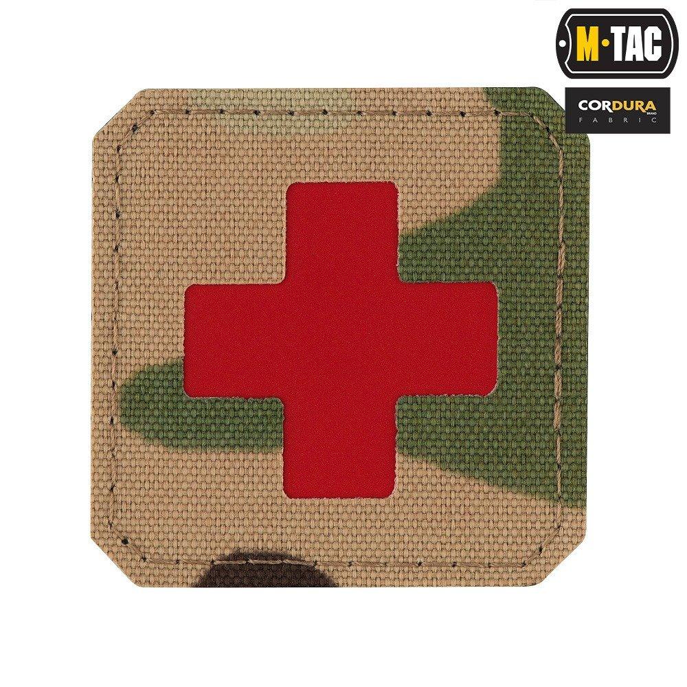 M-Tac patch Medic Cross Laser Cut Multicam/Red