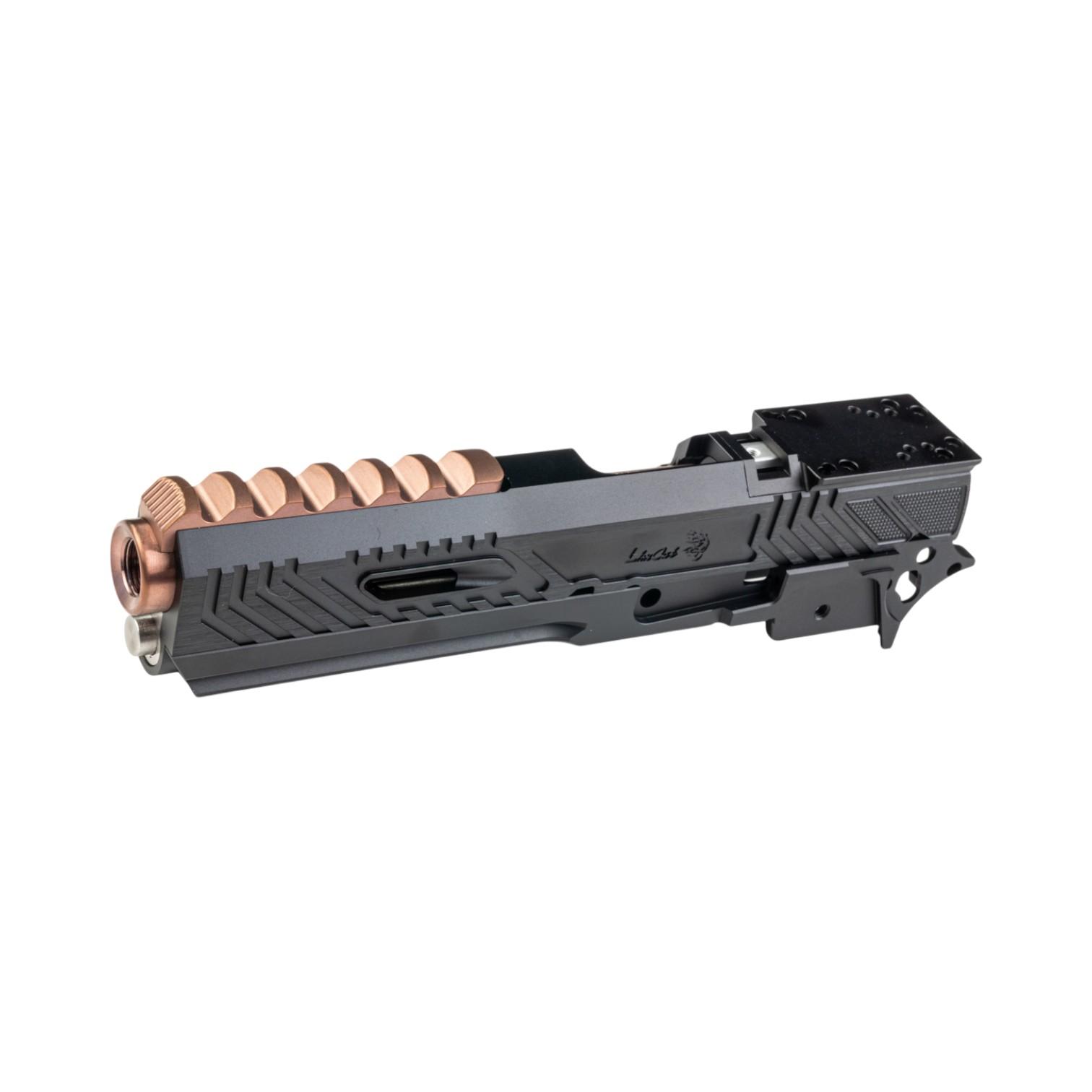 5KU Tokyo Marui Hi Capa GBB Limcat Wildcat Tracker Carry Optic Slide Kit - BKBrown