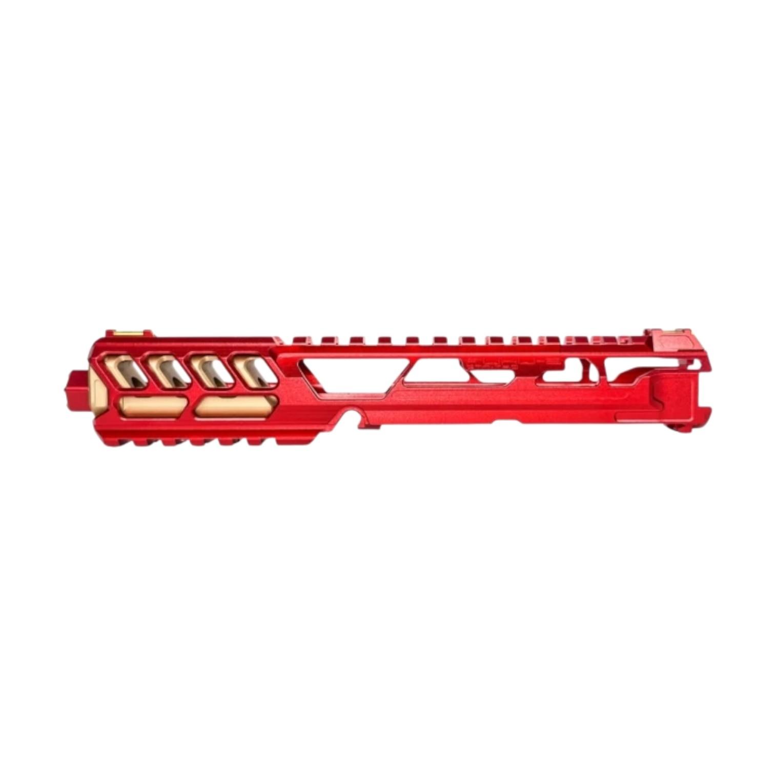 AAP-01C FUKU-2 CNC UPPER SET V2 - Long CUTOUT Version Red/Gold