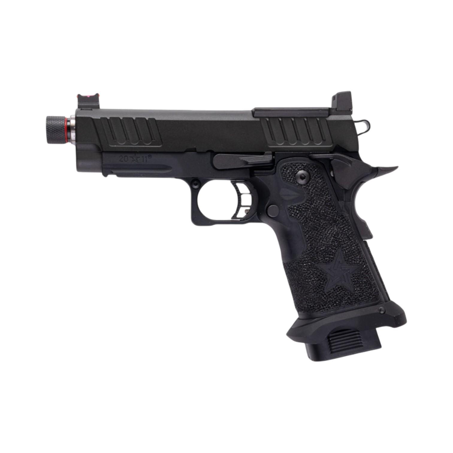 EMG 6mm Pro Shop Staccato C2 GBB Airsoft Pistol w Hand-Made Stippling Grip - BK (by Army Armament)