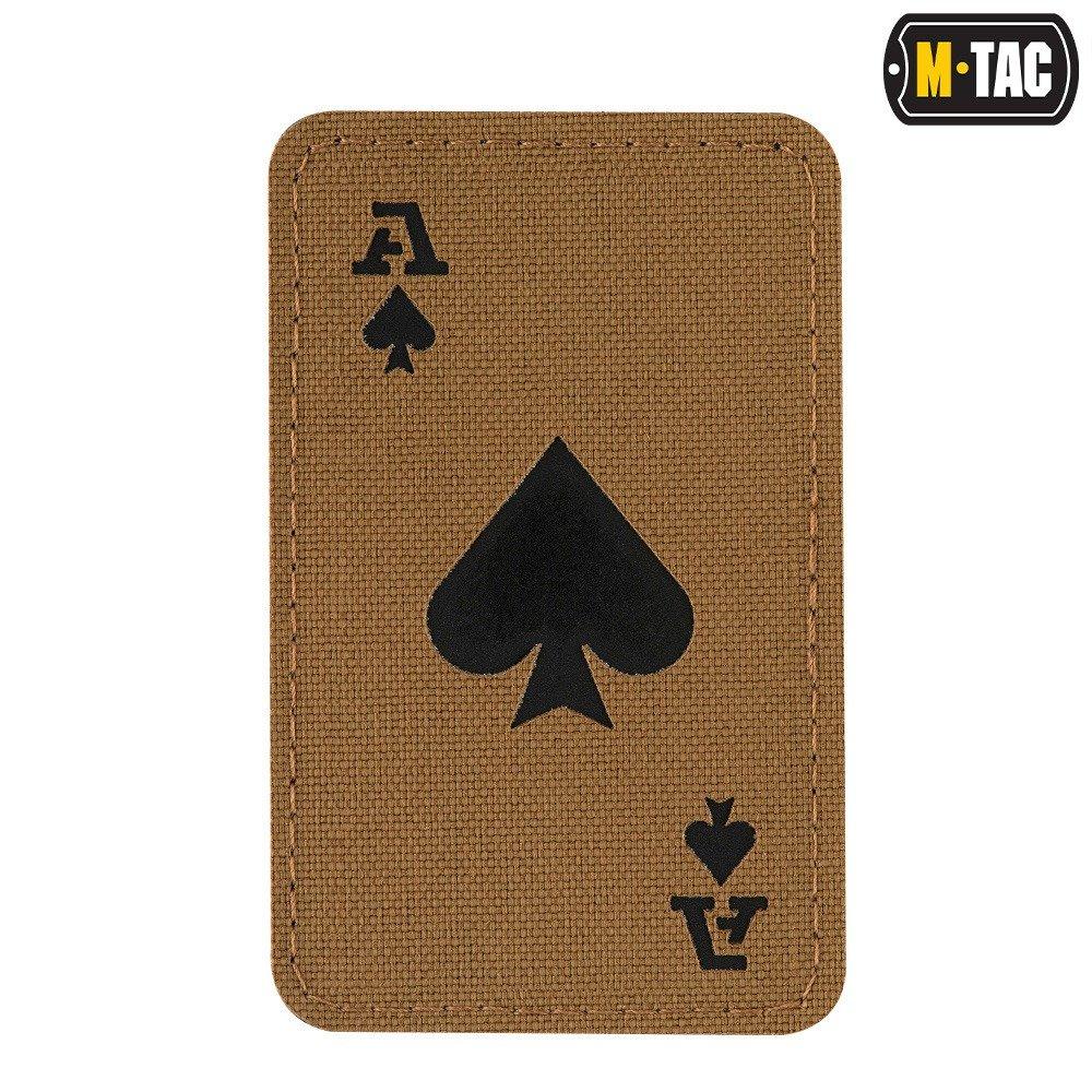 M-Tac patch Ace of Spades Laser Cut Black/Coyote