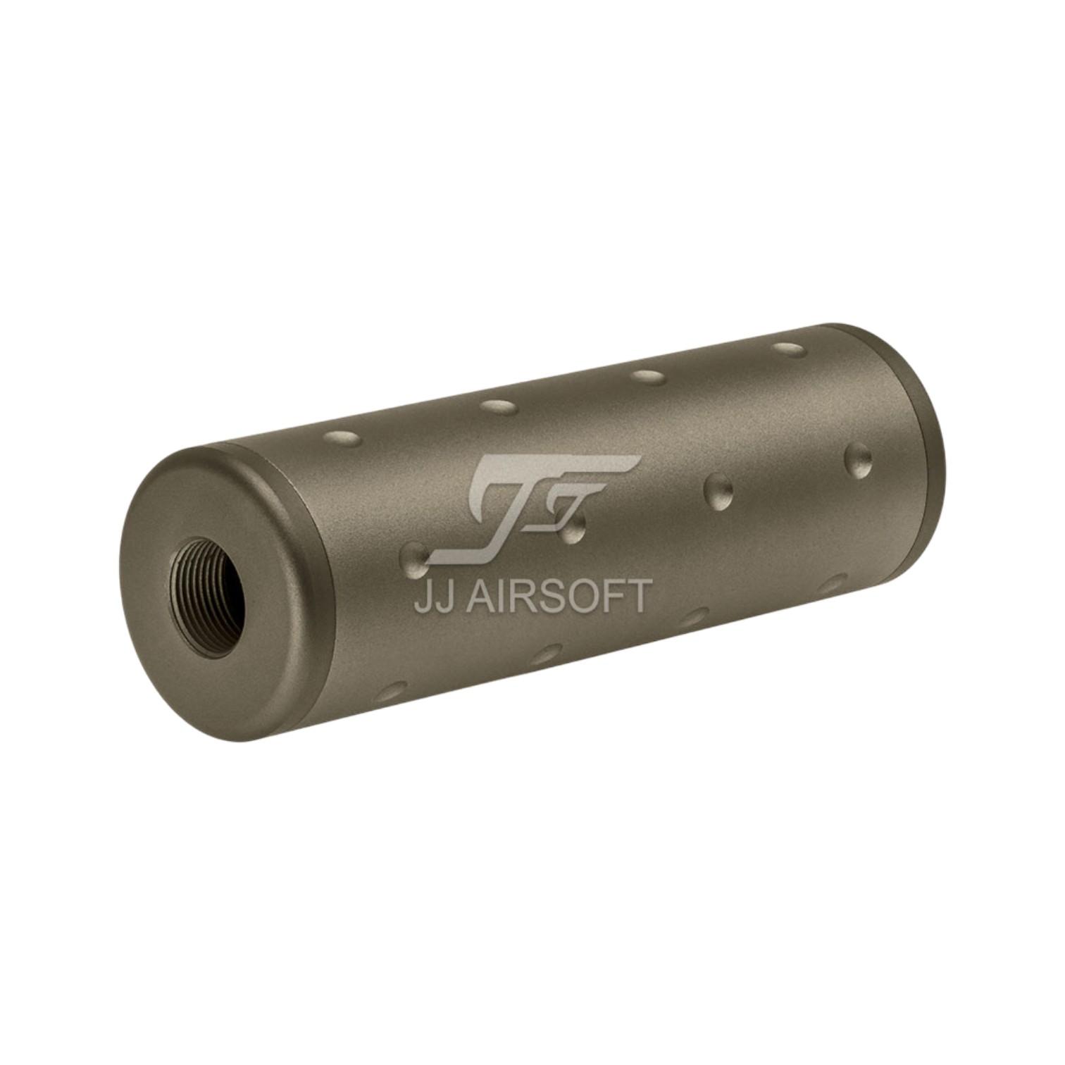 JJ Airsoft Silencer Short Version, 14mm CW and CCW Thread (Flat Dark Earth)