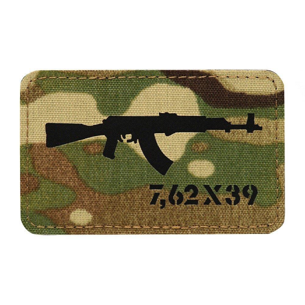 M-Tac patch AKM 7,62х39 Laser Cut Multicam/Black