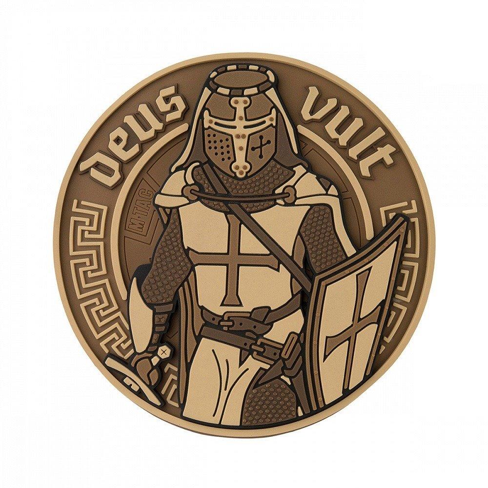 M-Tac patch Deus Vult 3D PVC Coyote