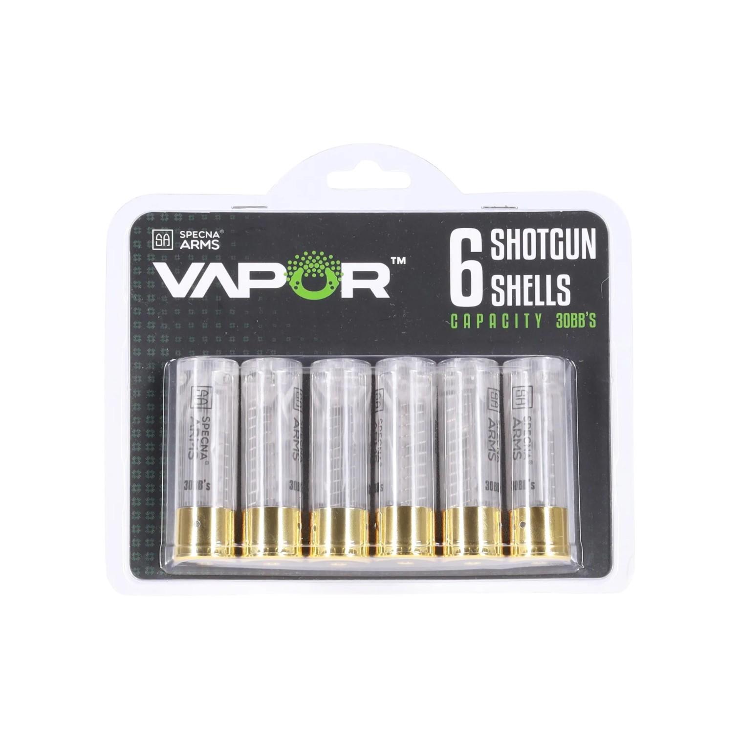 Specna Arms set de 6 cartouches 30 billes pour fusils a pompe VAPOR™