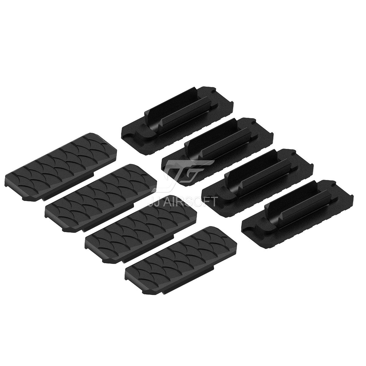 Set 8x M-LOK Rail Covers Type-3 Black