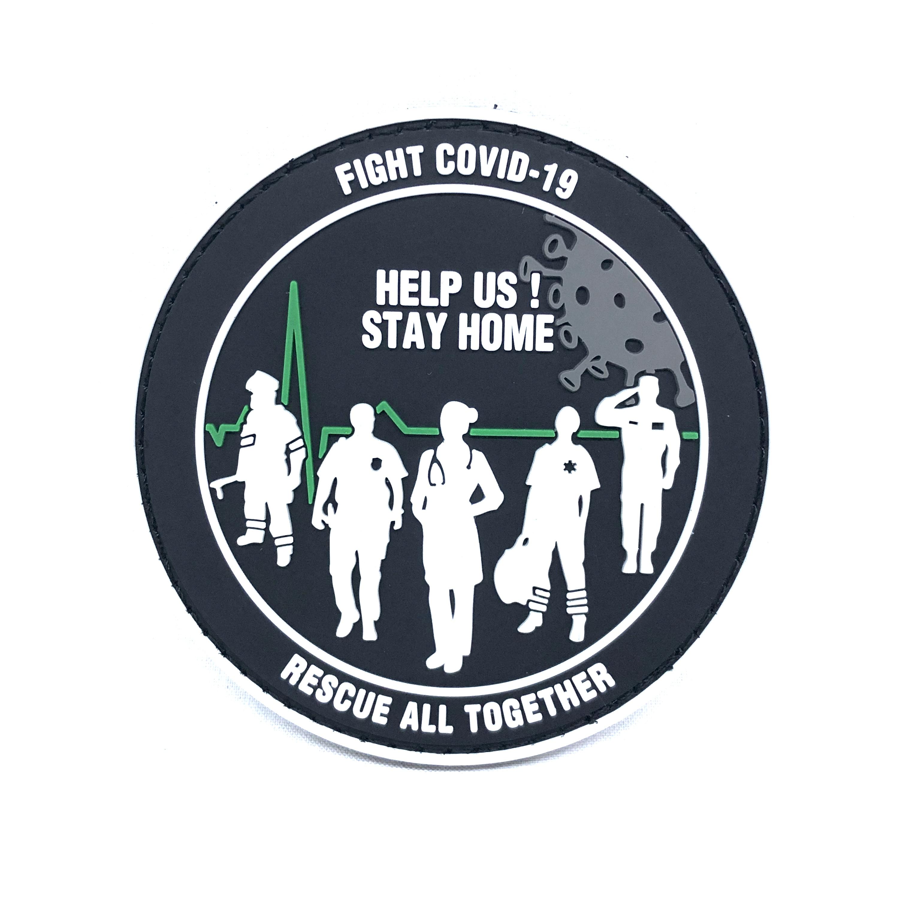 Badge FIGHT COVID-19 Green