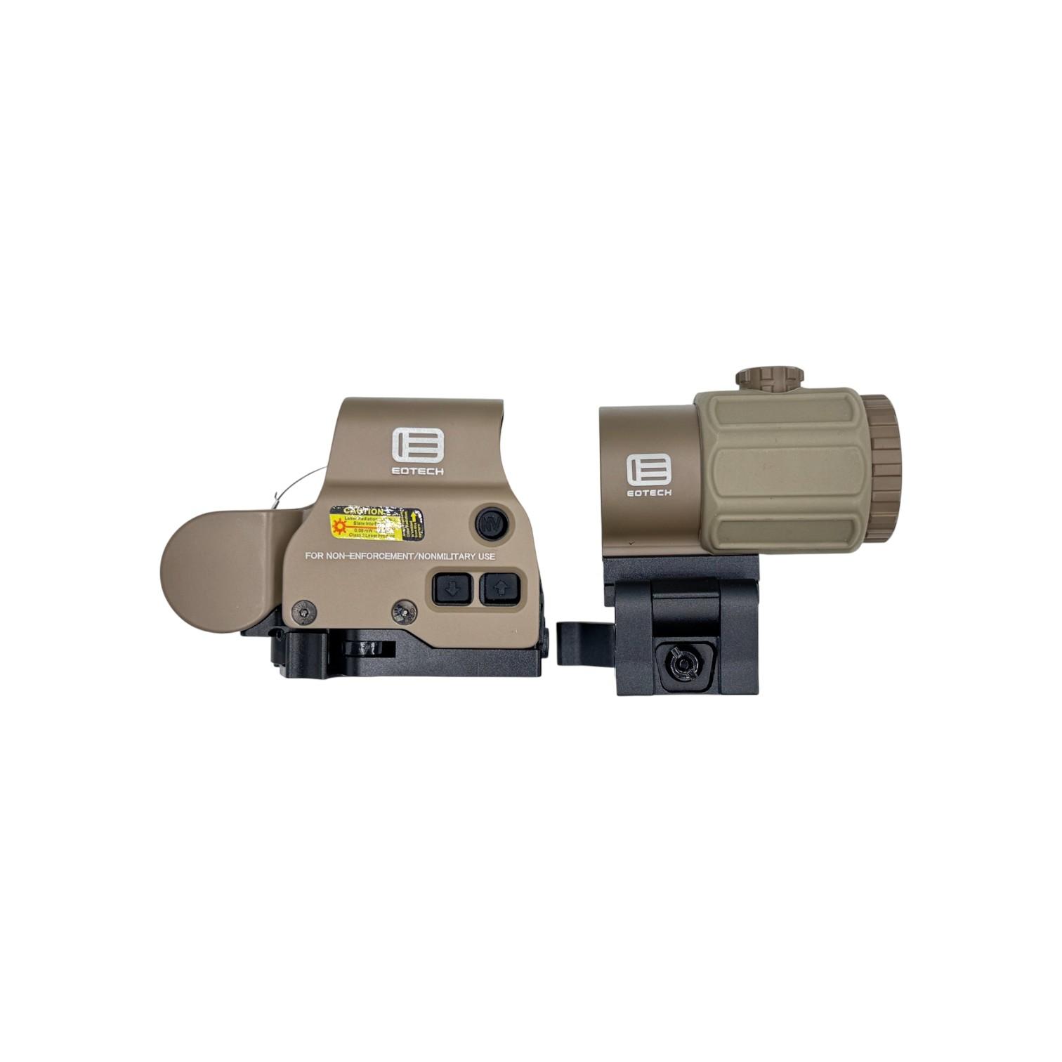 Combo EXPS 3 Red/Green HHS with G43 Magnifier x3 TAN