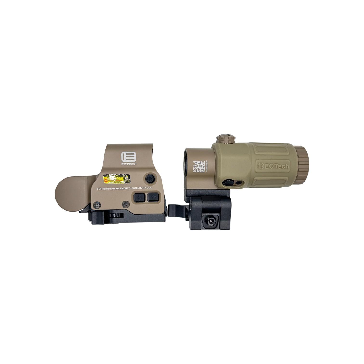 Combo EXPS 3 Red/Green HHS with G33 Magnifier x3 TAN